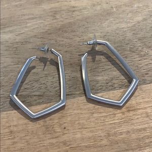 Kendra Scott Silver Lonnie Hoop Earrings